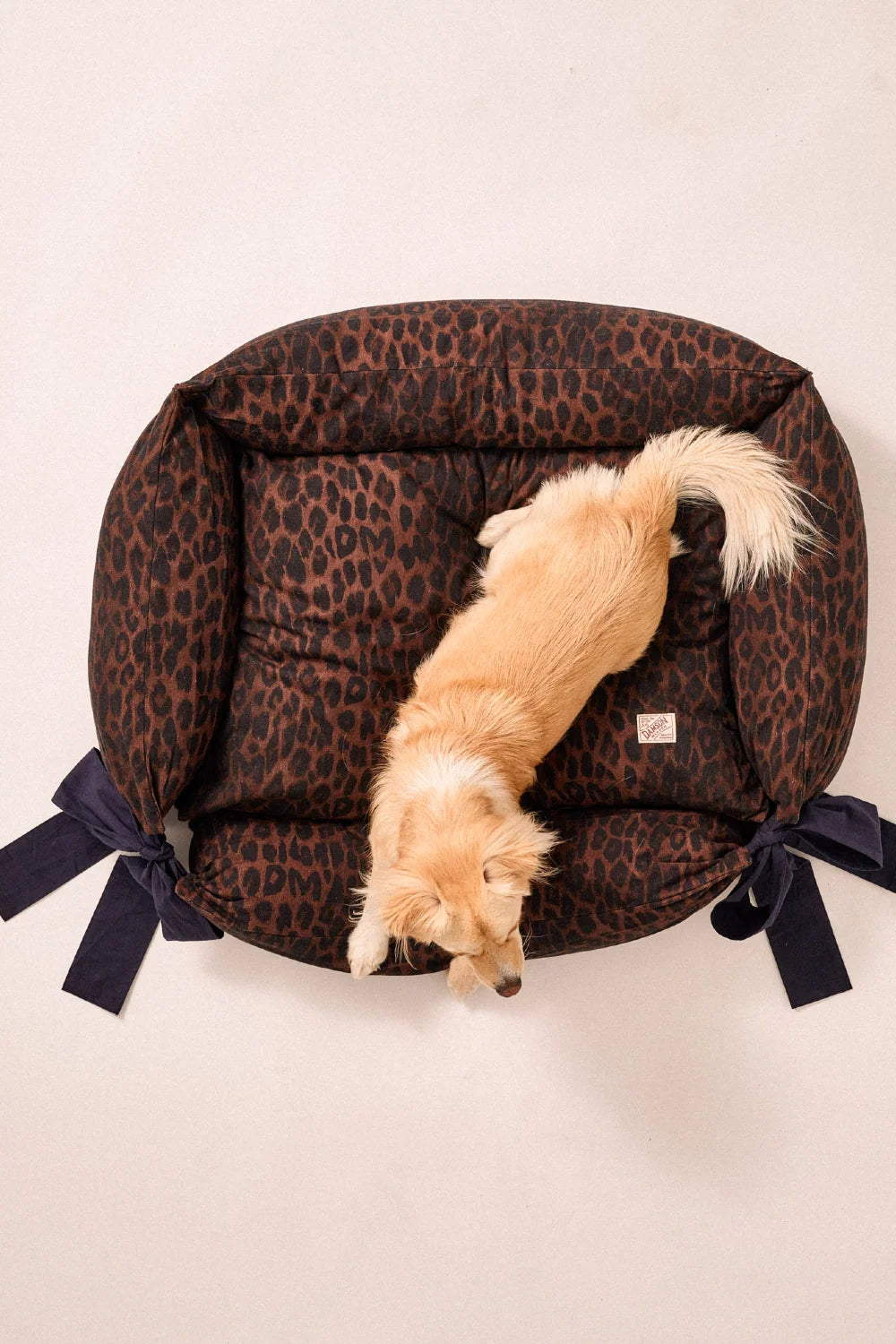 Damson Madder - Dog Bed, Dark Leopard