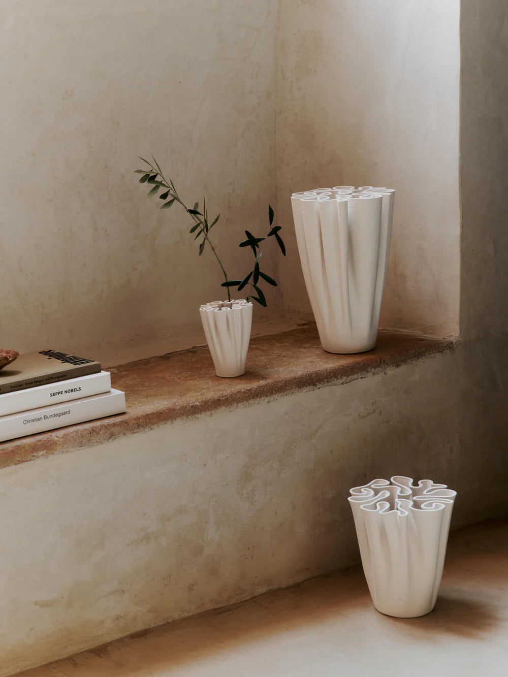 Ferm Living-  Dedali Vase - Off-White, Small