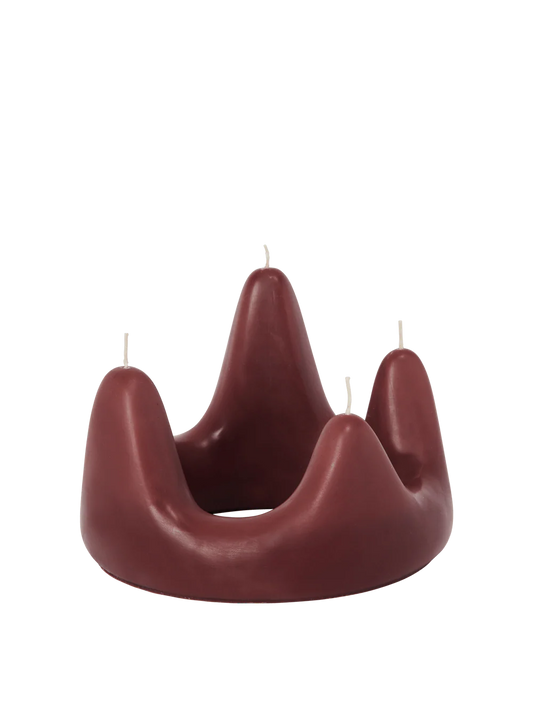 Ferm Living - Stala Candle Ring, Dark Red