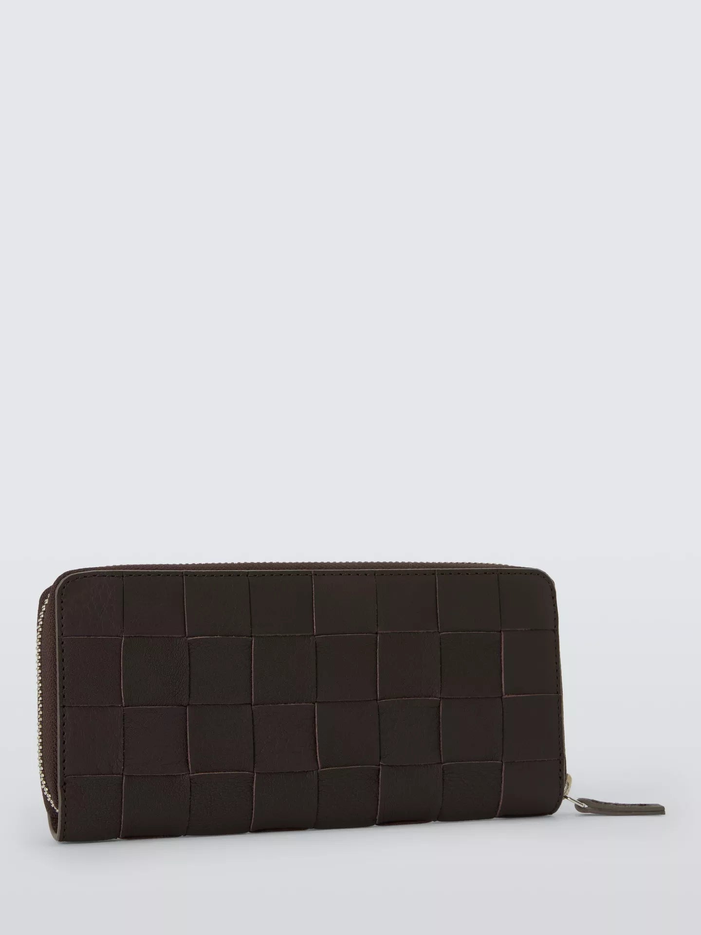 Dragon Diffusion - Check Zip Around Wallet, Dark Brown