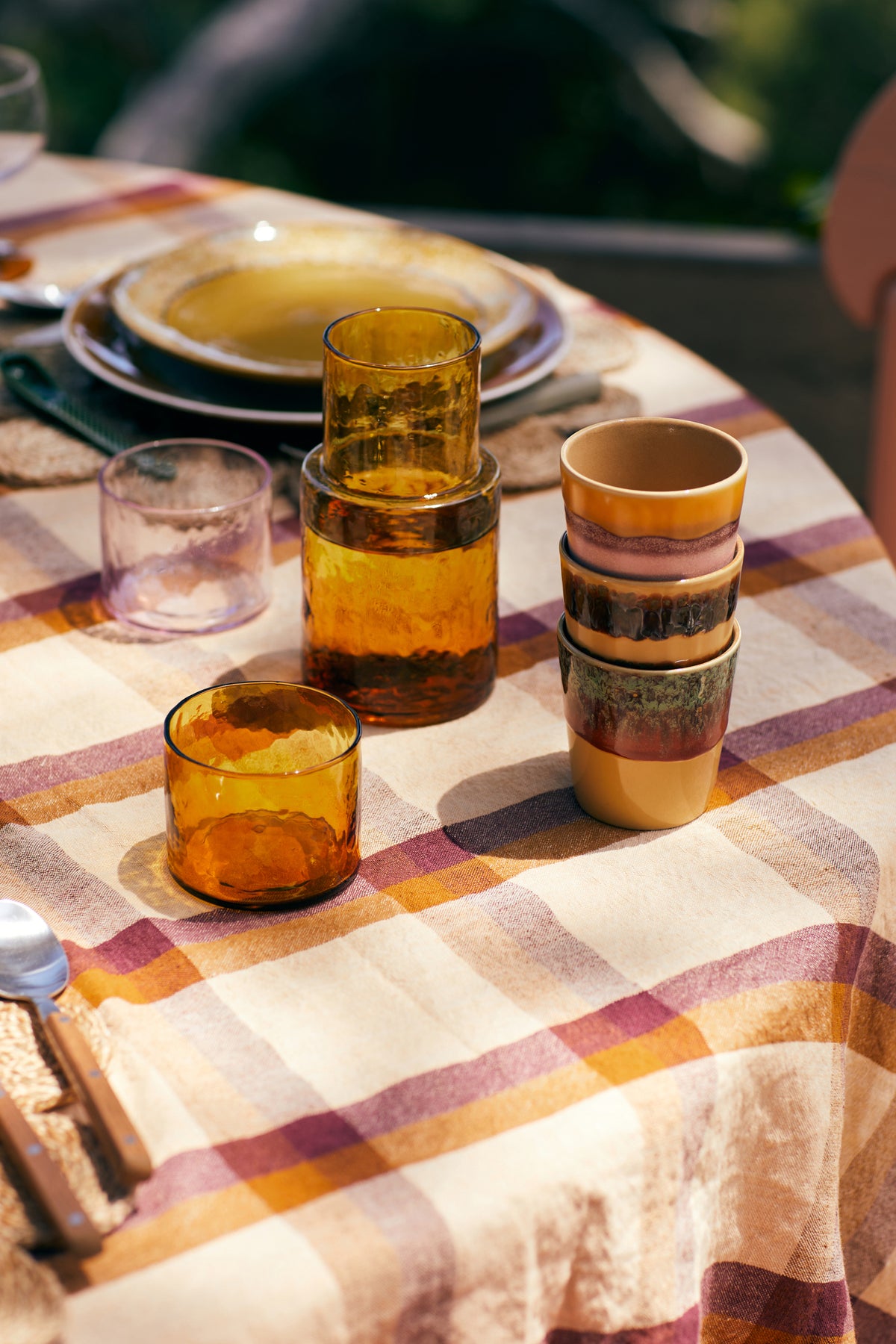 HKLIVING - Tube Glass, Amber