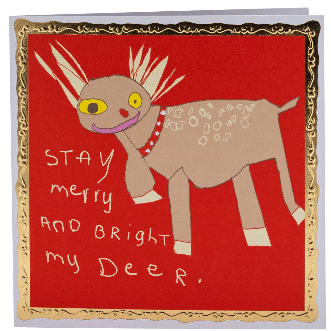 Arthouse Unlimited - Stay Merry & Bright My Deer, Christmas Card