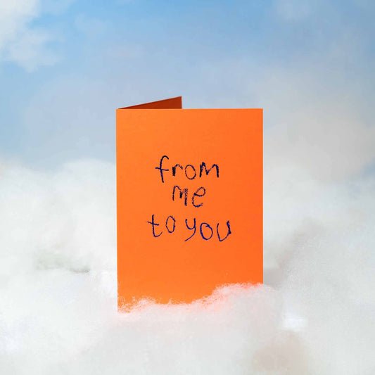 Text from a Friend, Hand Foiled Card - From Me To You