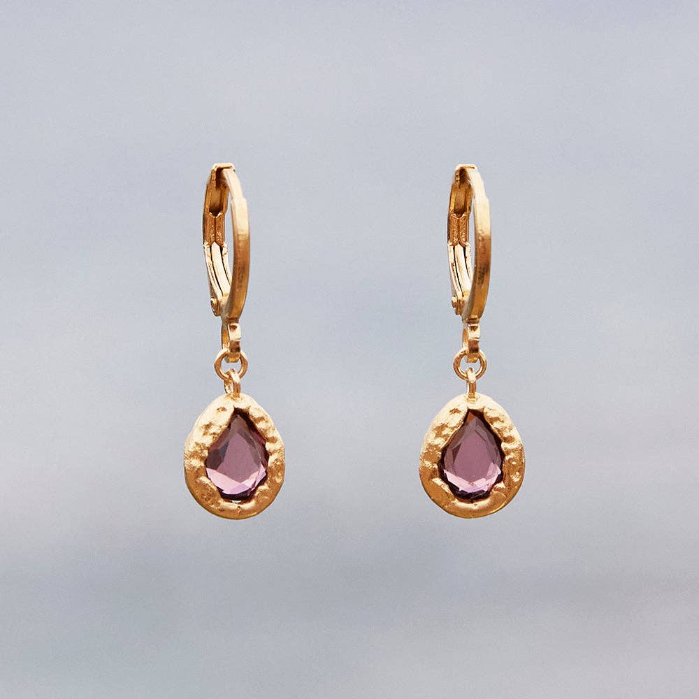 Agapée Jewelry - Lysia Rosewood Earrings, Gold