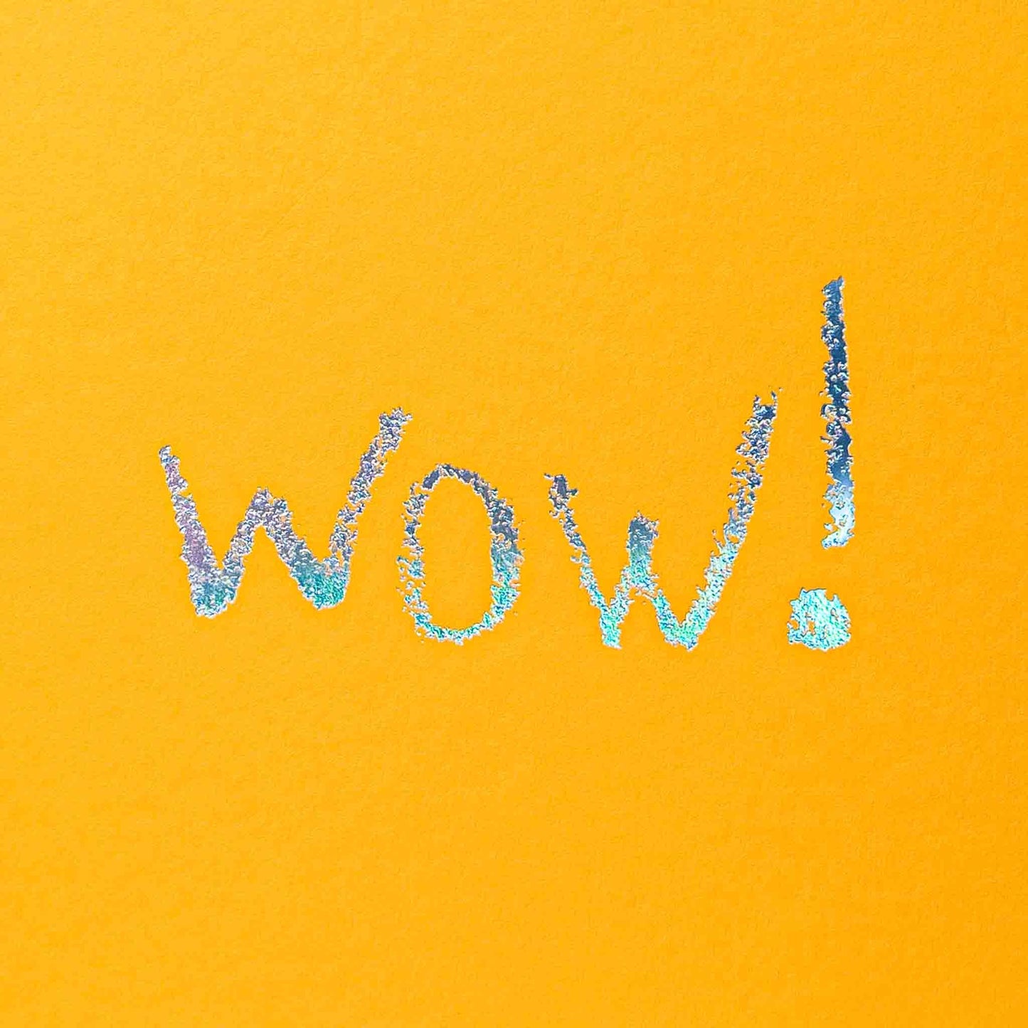 Text from a Friend, Hand Foiled Card - Wow!