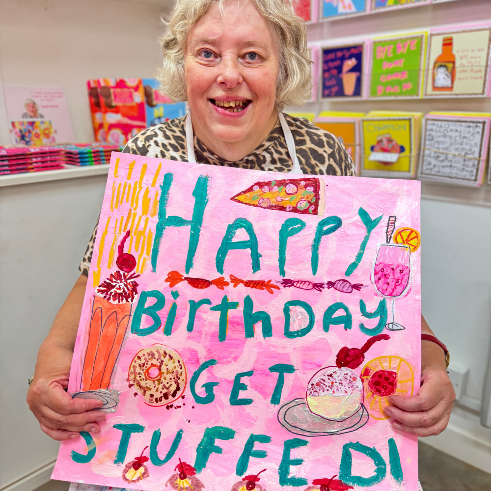Arthouse Unlimited - Happy Birthday, Get Stuffed, Greetings Card
