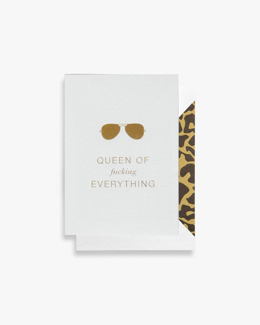Cardsome - Greeting Card, Queen of f**king everything