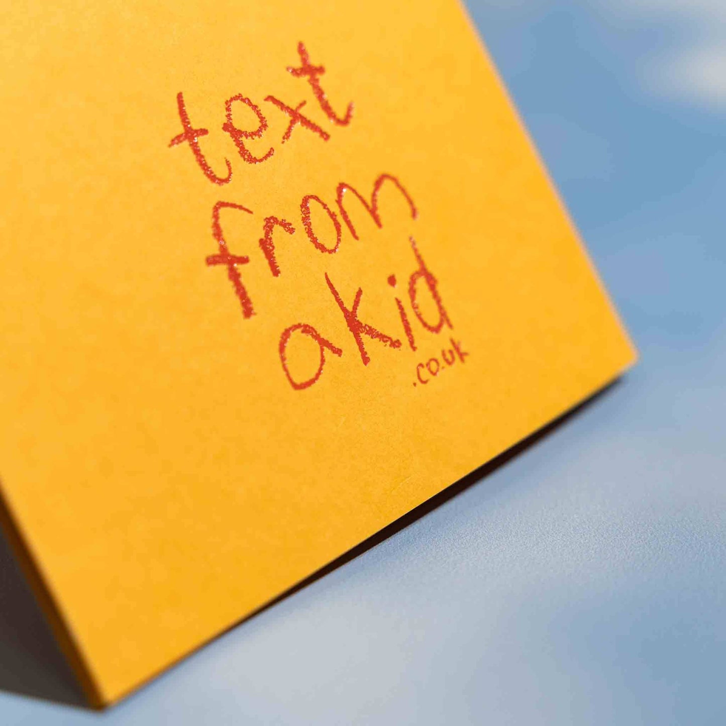 Text from a Friend, Hand Foiled Card - Thank You