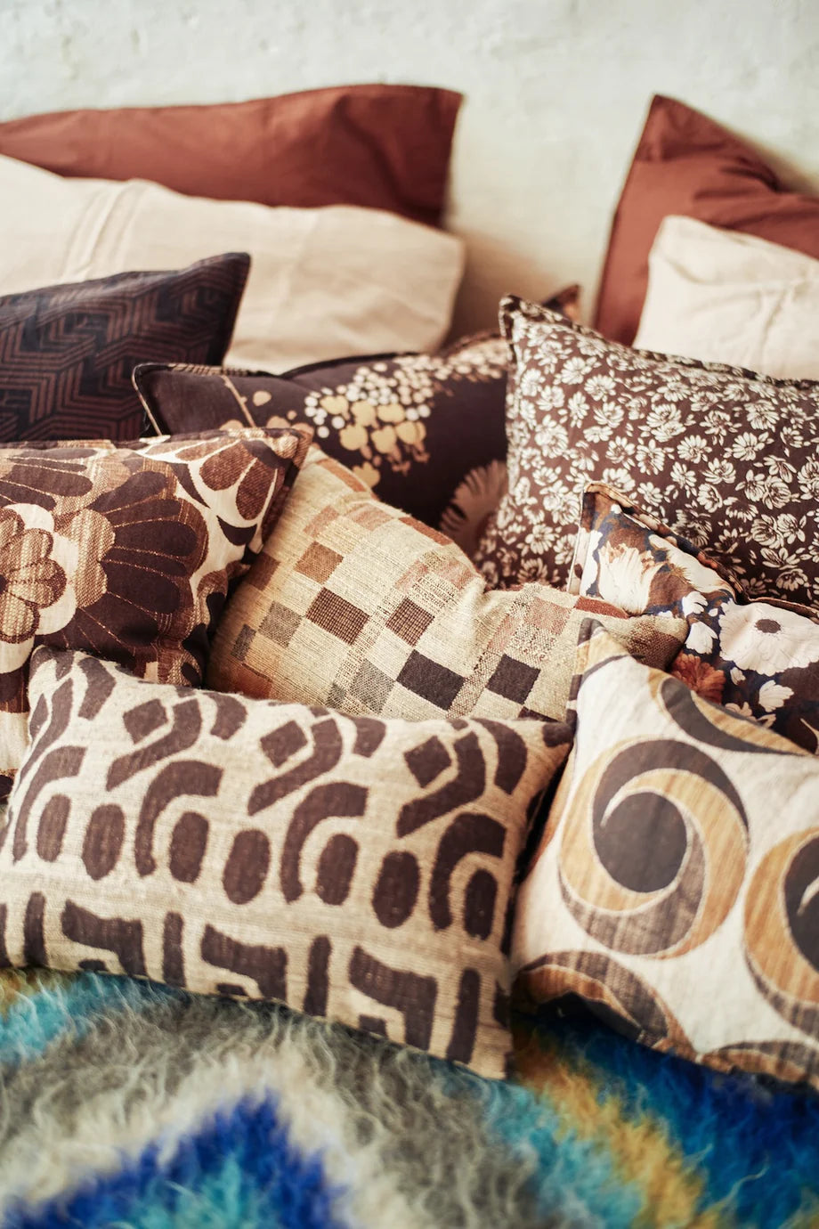 HK Living Silk cushion, Rustic (40cm x 25cm)