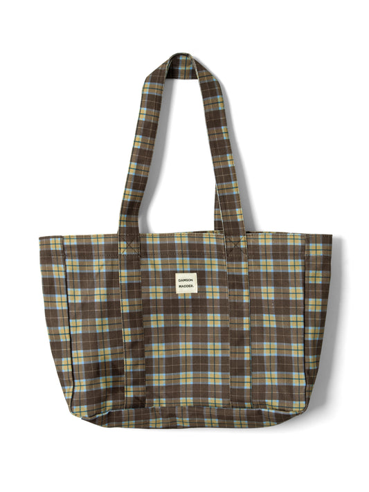 Damson Madder - Tote Bag, Cocoa Check