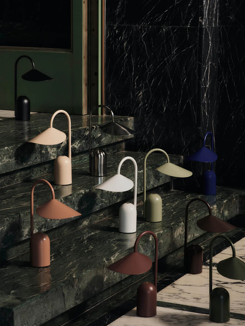 Ferm Living Arum Portable Lamp - Stainless Steel