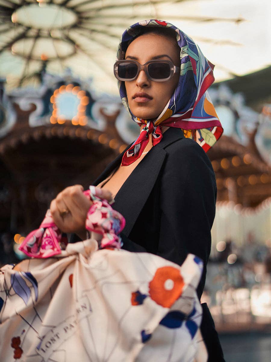 Lost Pattern NYC - El Amor Silk Bandana