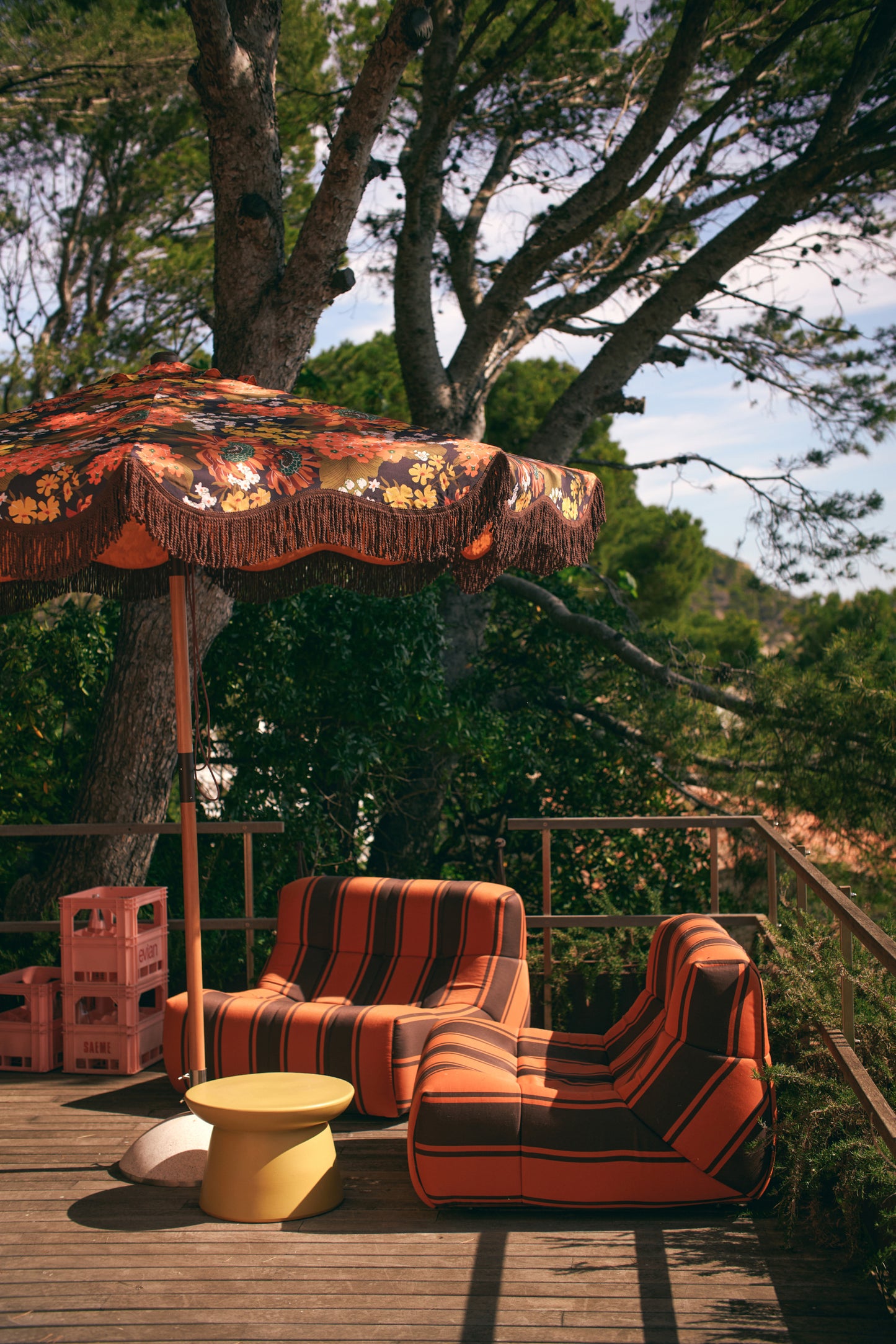 HKLIVING - Earthenware Side Table XL, Green