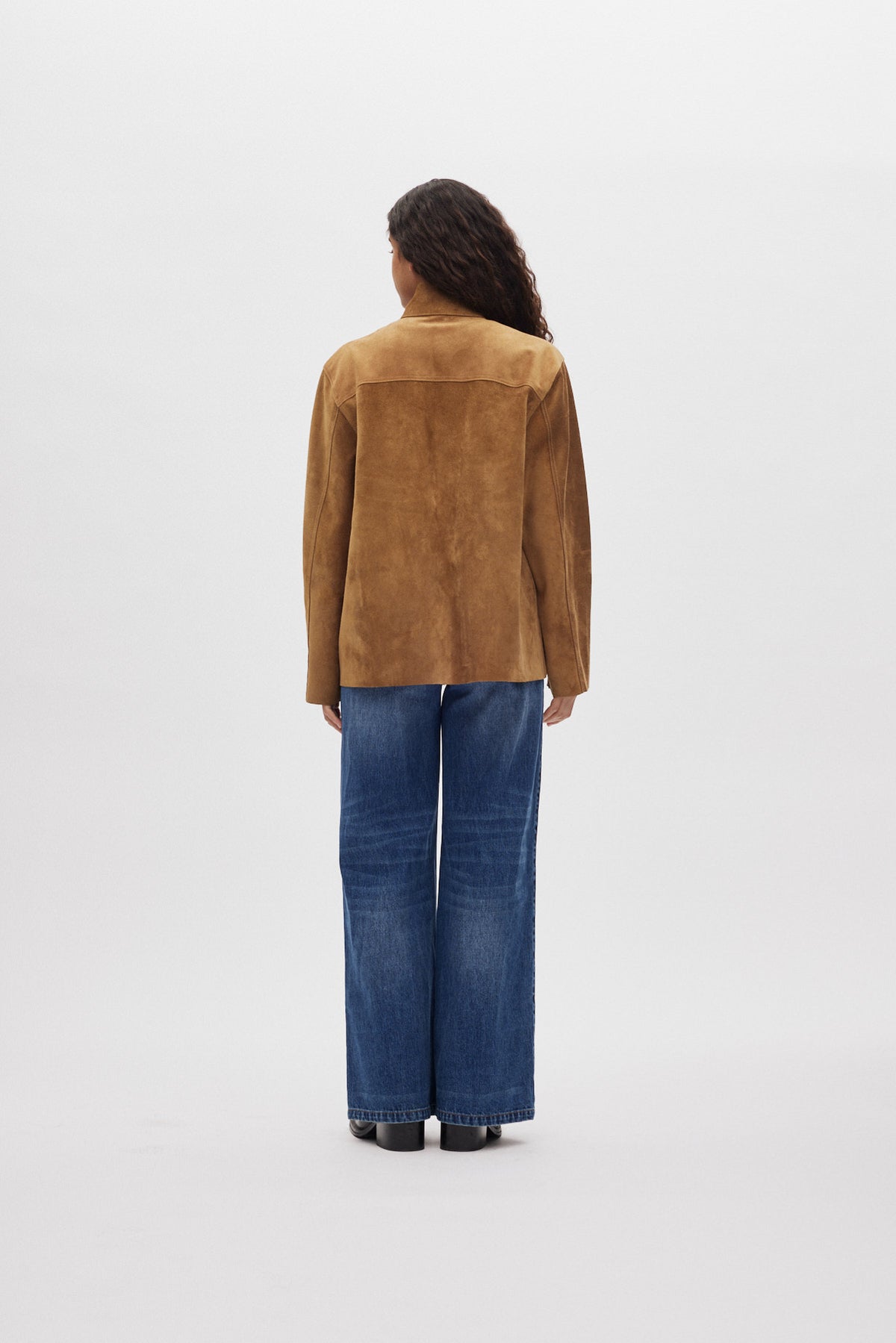 Rabens Saloner - Thelma Heavy Suede Jacket, Whiskey