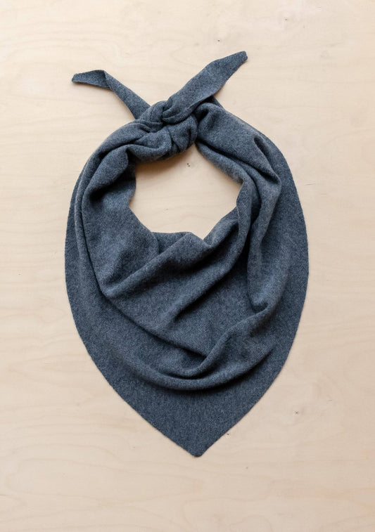 TBCo - Large Merino Triangle Scarf in Charcoal