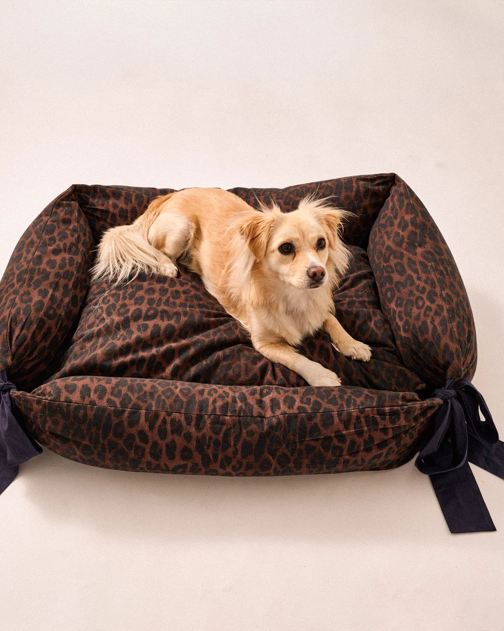Damson Madder - Dog Bed, Dark Leopard