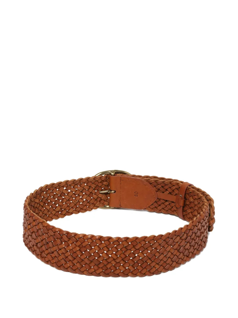 Dragon Diffusion - 5cm Weave Belt Oval Buckle, Tan