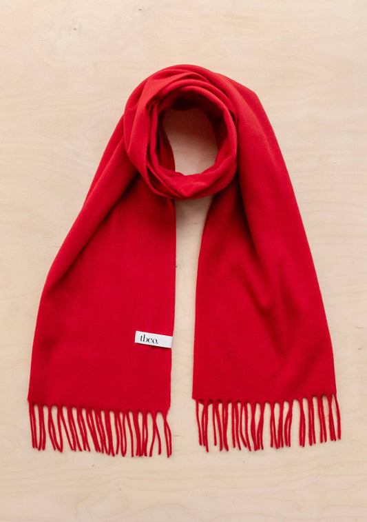 TBCo - Lambswool Oversized Scarf in Red