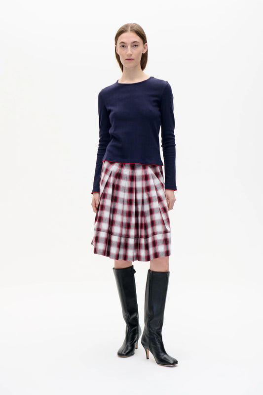 Baum und Pferdgarten - Silja Skirt, Red Check