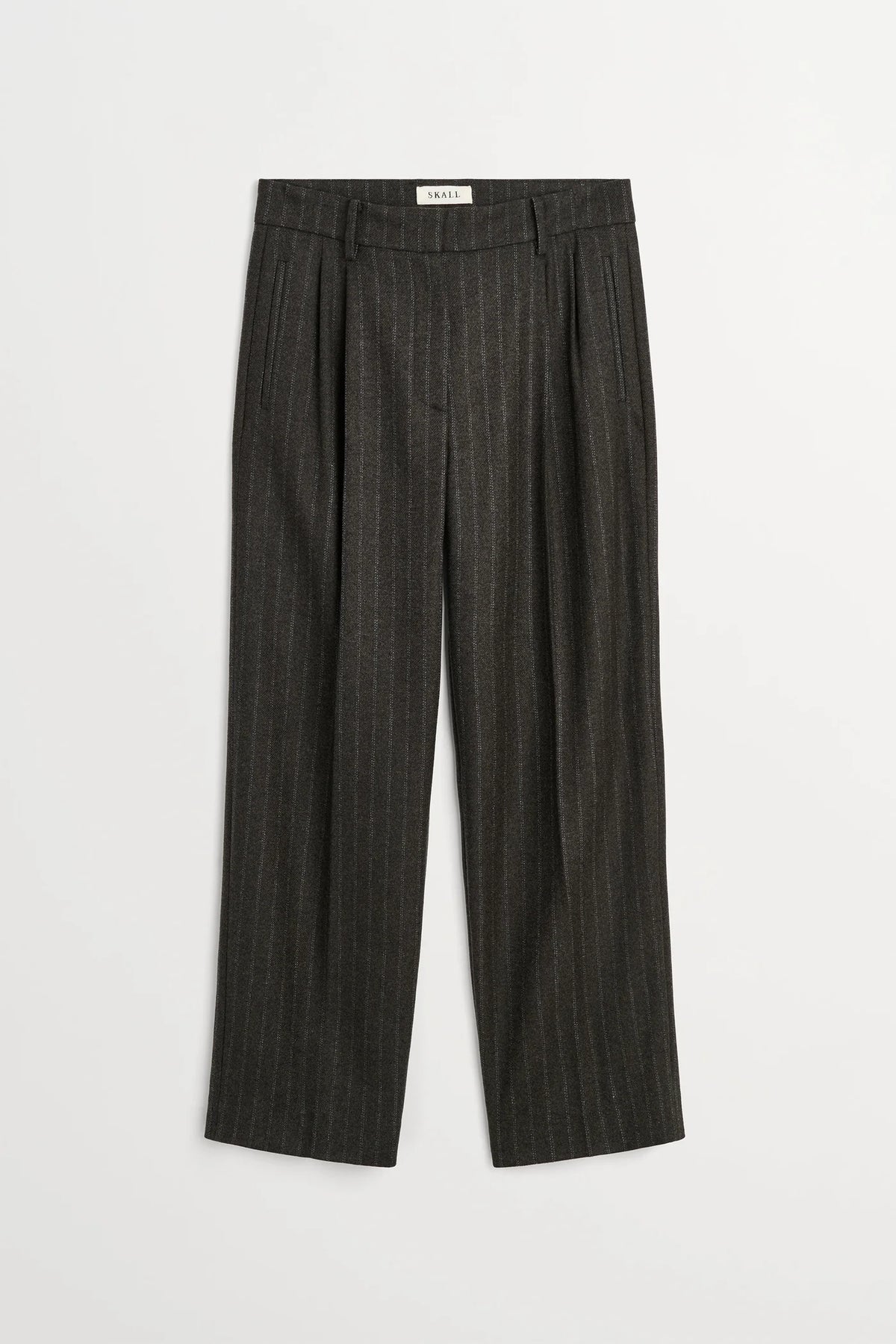 Skall Studio - Harry Trousers, Brown/Black Pinstripe