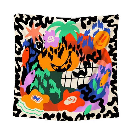 Studio Arde - Medium Scarf, Colourful Land