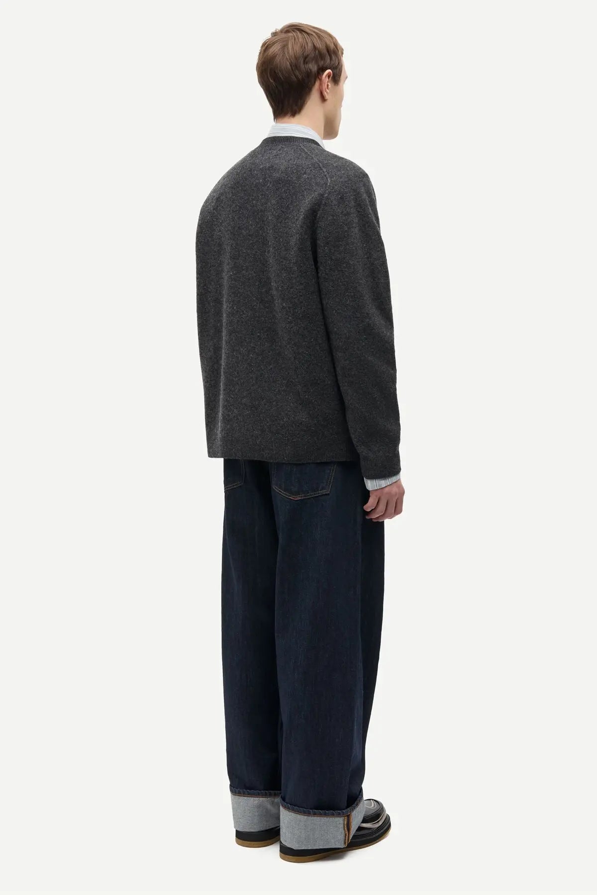 Samsøe Samsøe - Sarick Sweater, Dark Grey Melange