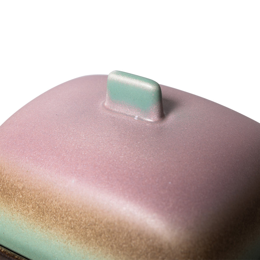 HKLIVING - 70’s Ceramics: Butter Dish, Mercury