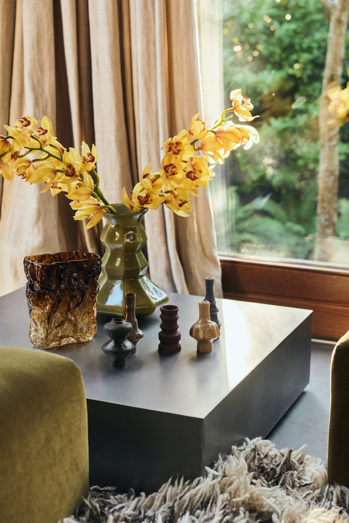 HKLIVING - 70s Ceramics: Small Vases, Palette (set of 5)