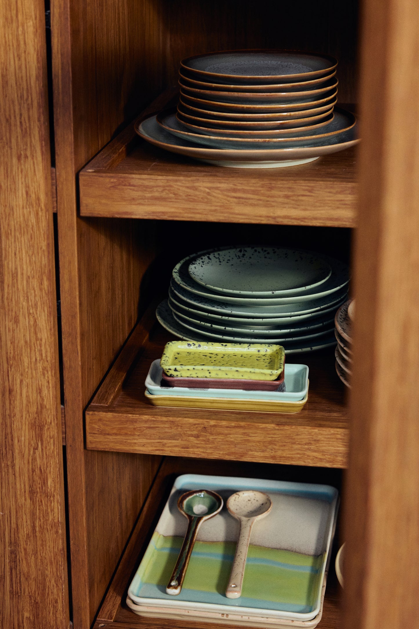 HKLIVING - 70s Ceramics: Serving Spoons, Hills (set of 2)