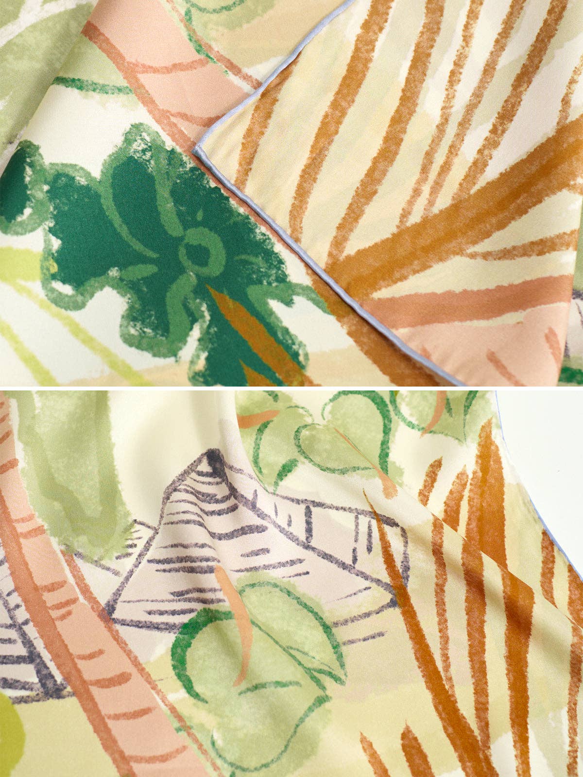 Lost Pattern NYC - Little Dix Bay Large Silk Scarf
