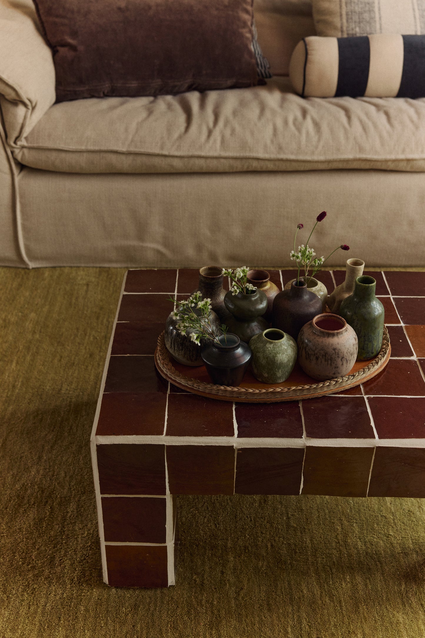 HKLIVING - 70s Ceramics: Small Vases, Palette (set of 5)