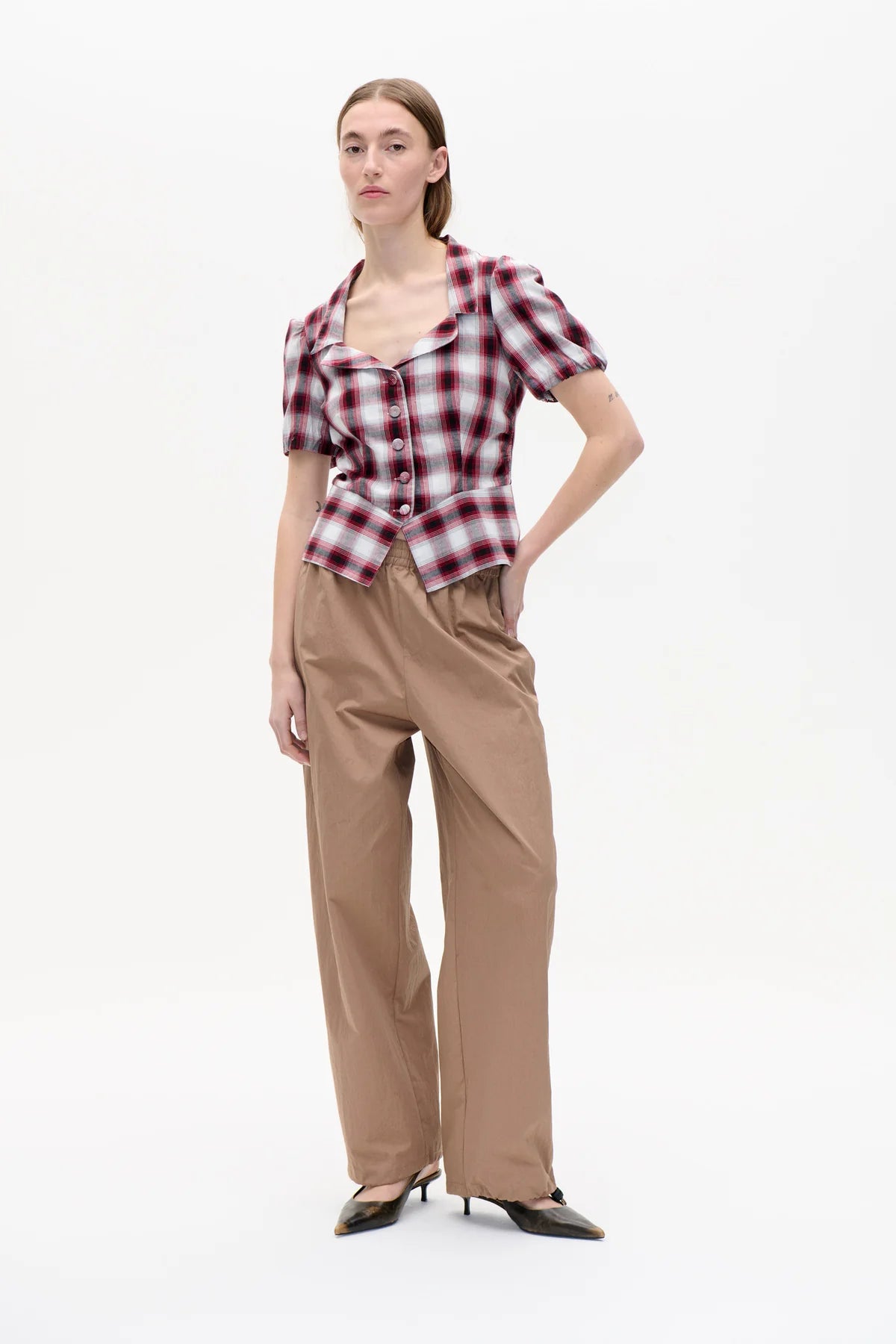 Baum und Pferdgarten - Macaia Blouse, Red Check