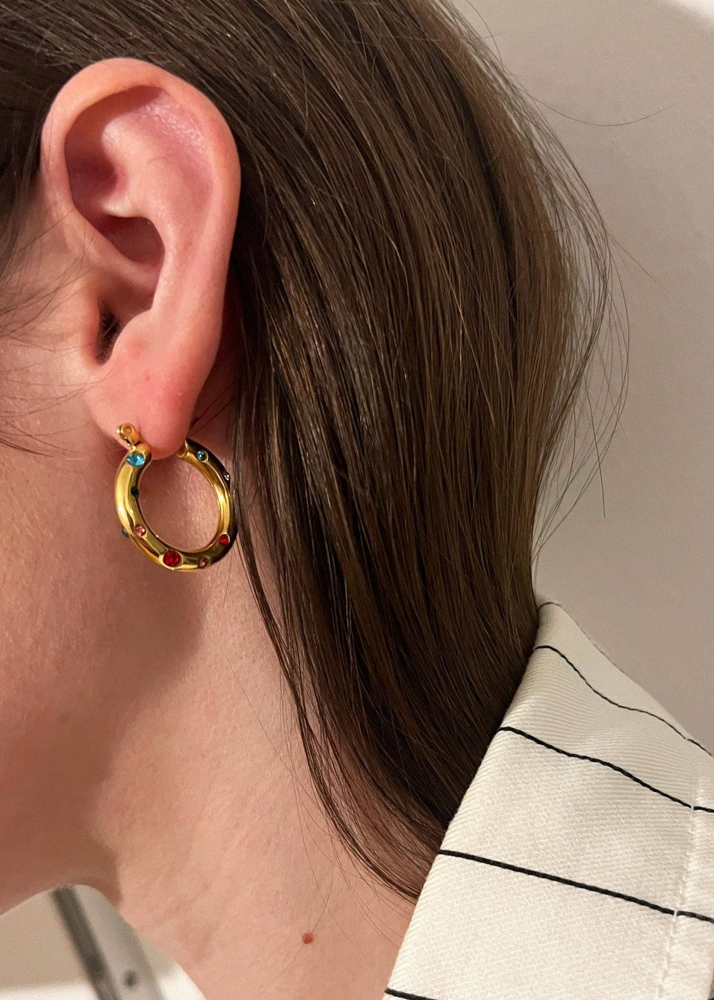 About November - Jae Rainbow Hoop, Gold