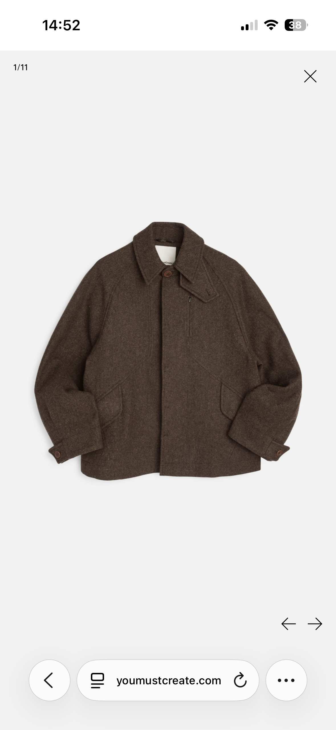 YMC - Harrison Jacket, Brown Wool