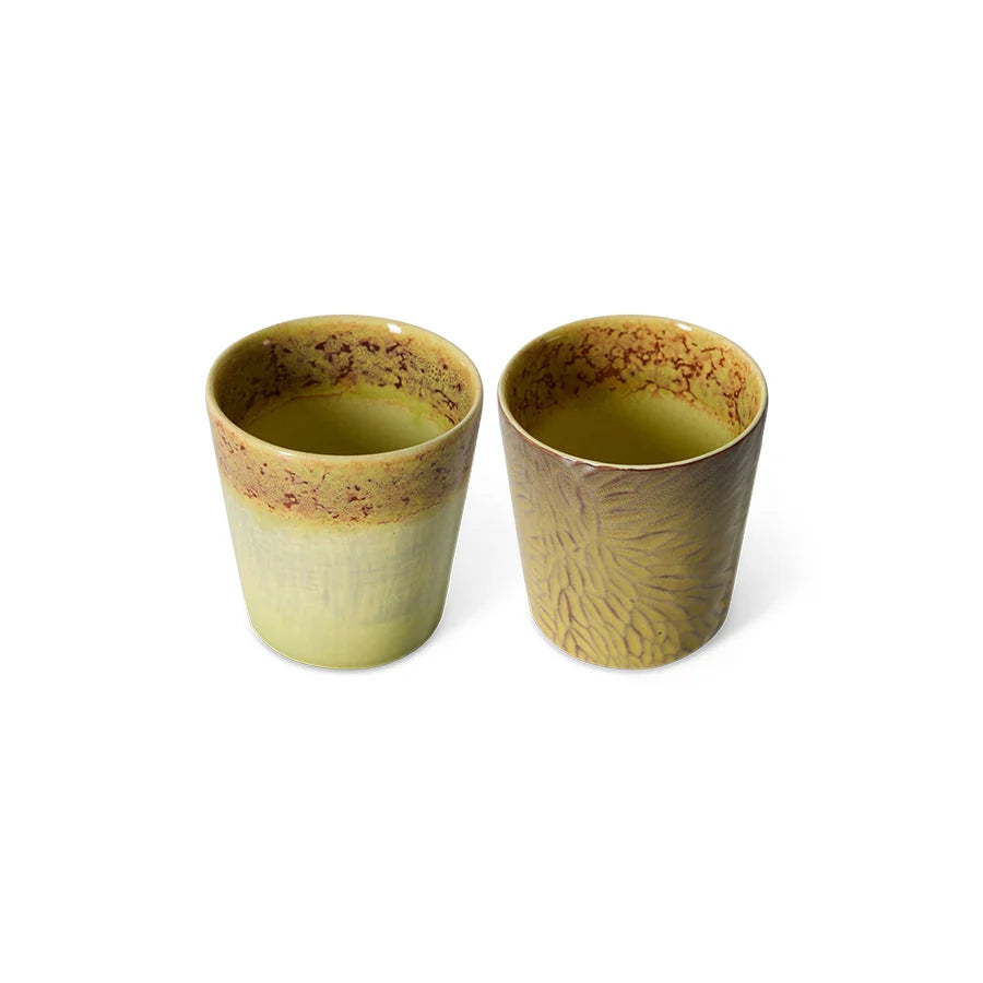 HKLIVING - 70s ceramics: Van Gogh Coffee Mugs, Sumflowers