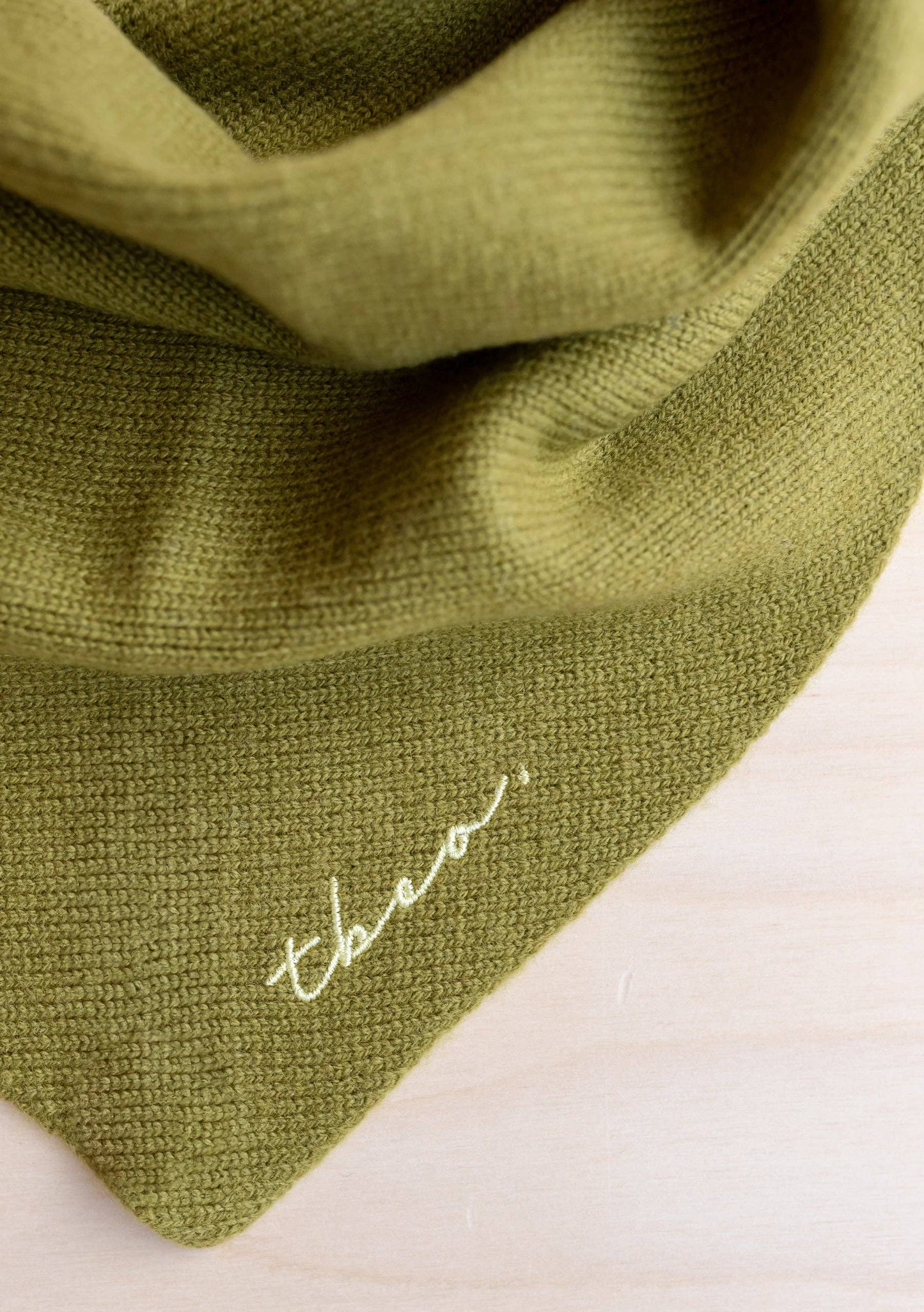 TBCo - Merino Triangle Scarf in Olive