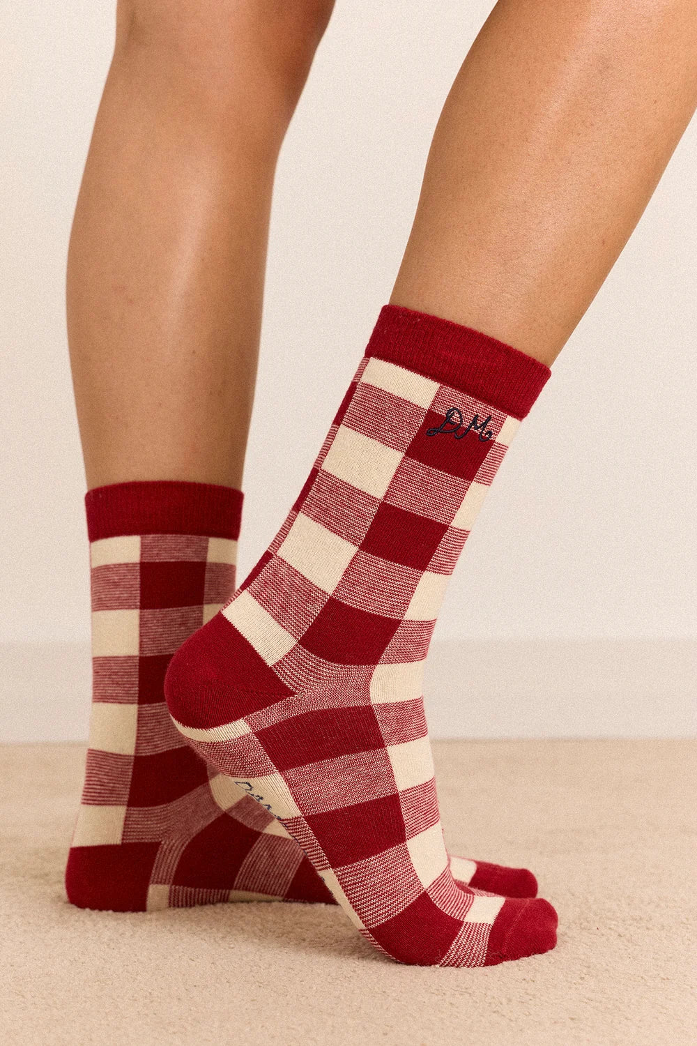 Damson Madder - 3 Pack Socks, Mixed Gingham