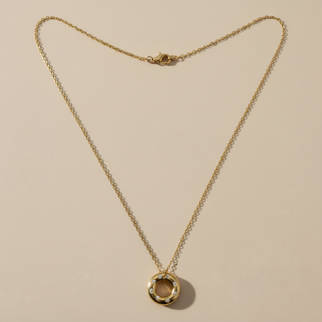 Gold Lunar -  Nova Ring Necklace