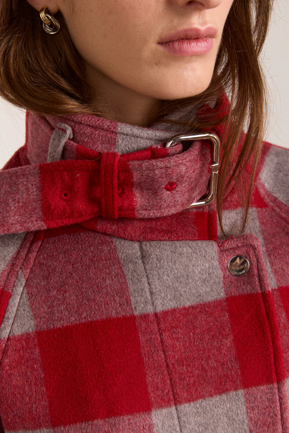 Damson Madder - Polly Wool Bomber, Red