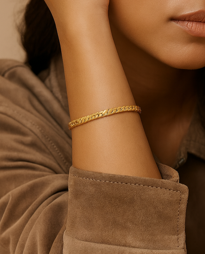 Gold Lunar -  Casual Fine Chain Bracelet