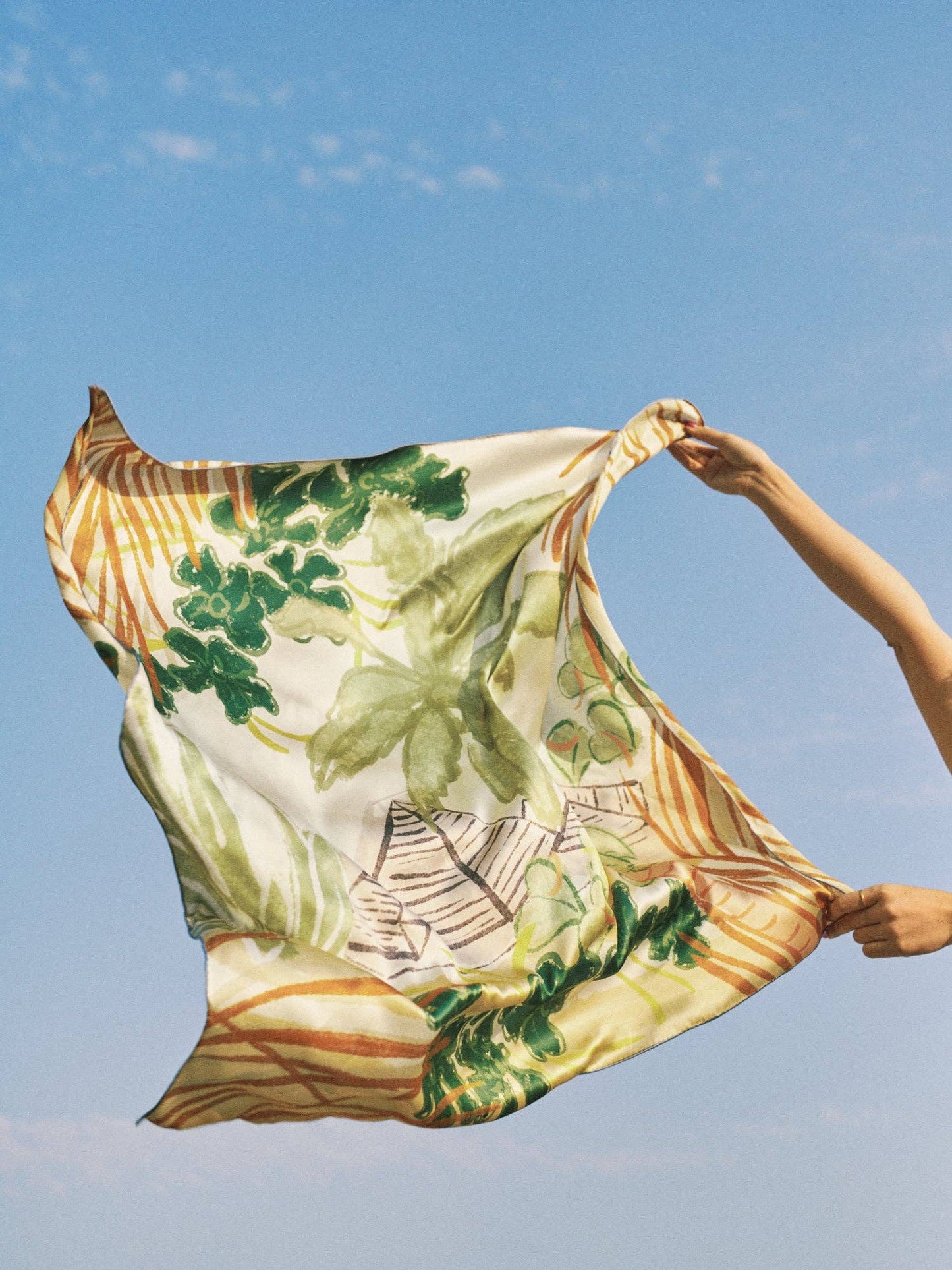 Lost Pattern NYC - Little Dix Bay Large Silk Scarf