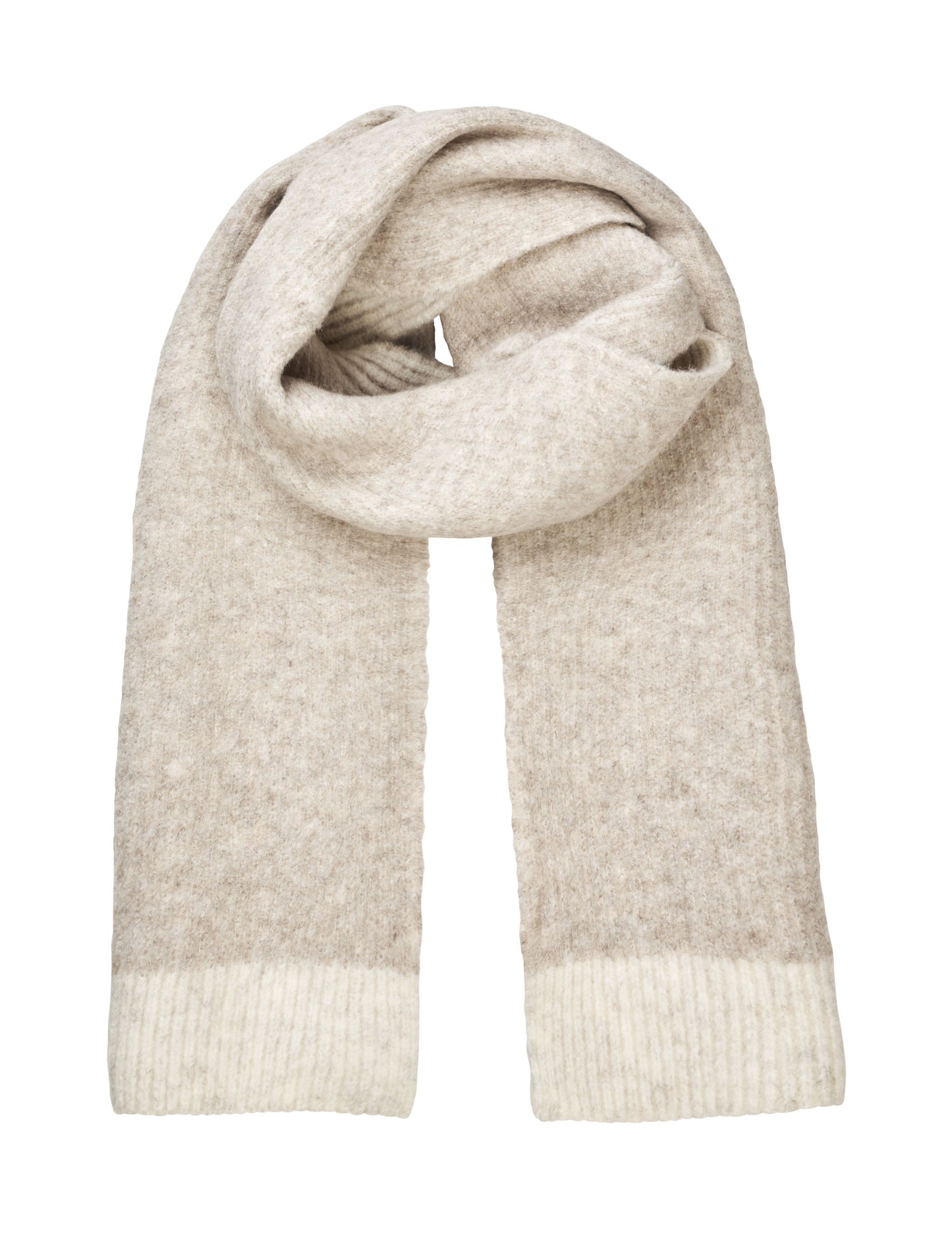 MbyM - Hevelyn Scarf, Light Grey Stripe