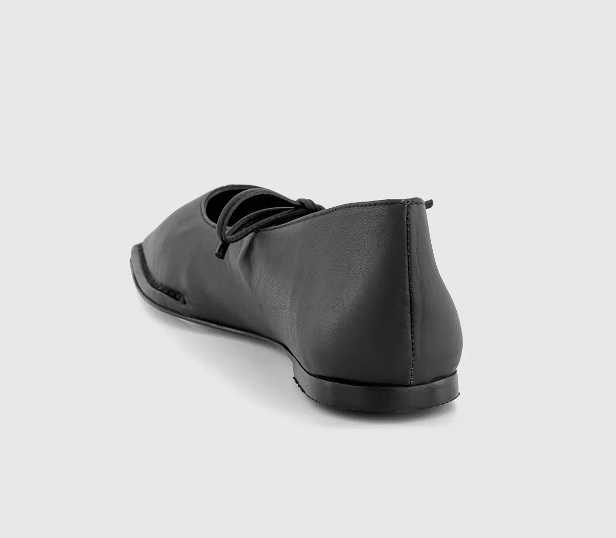 Alohas - Sway Black Leather Ballet Flats