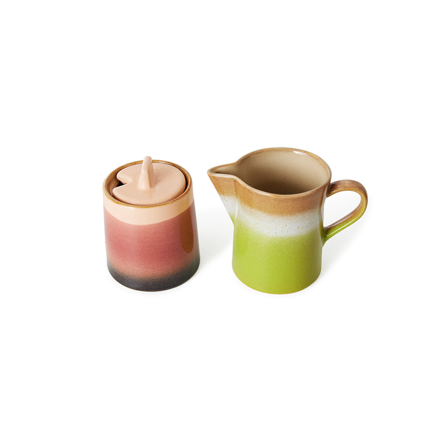 HKLIVING - 70s Ceramics: Milk Jug & Sugar pot, Foreland