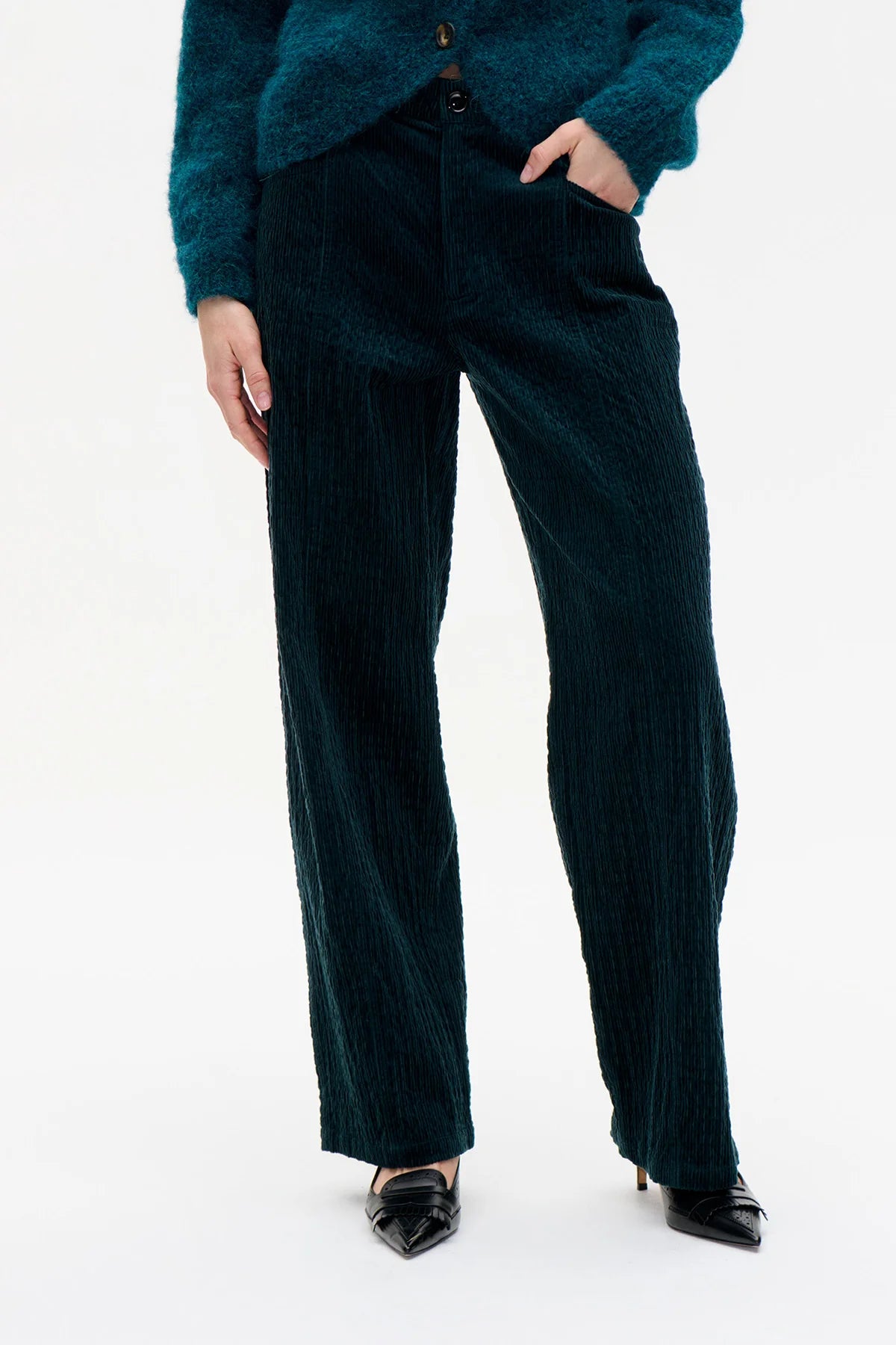 Baum und Pferdgarten - Nara Trousers, Bottle Dark Green