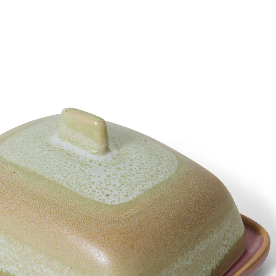 HKLIVING - 70’s Ceramics: Butter Dish, Skyline