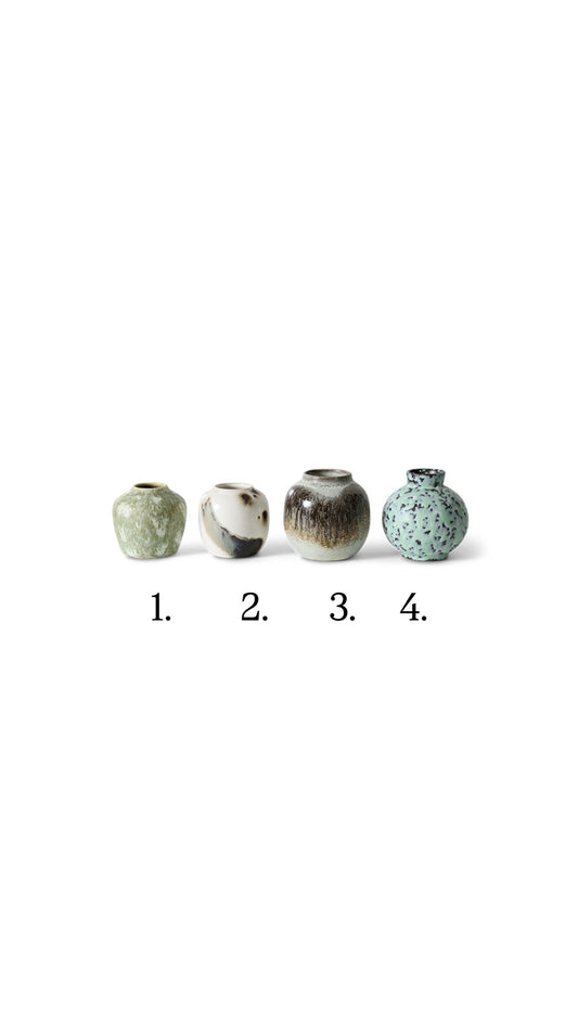 HKLIVING - 70s ceramics: Small vase, Canyon (single)