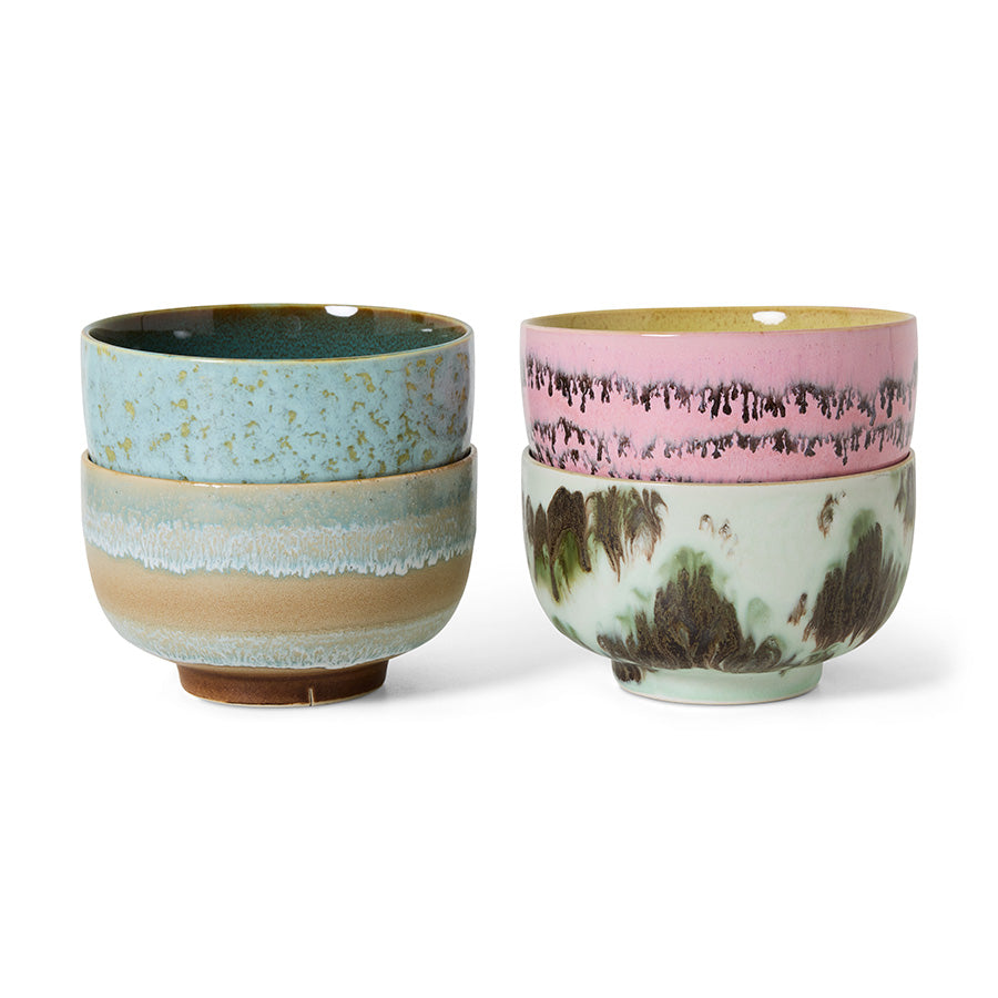 HKLIVING - 70s Ceramics: Noodle Bowls, Dada (set of 4)