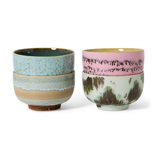 HKLIVING - 70s Ceramics: Noodle Bowls, Dada (set of 4)