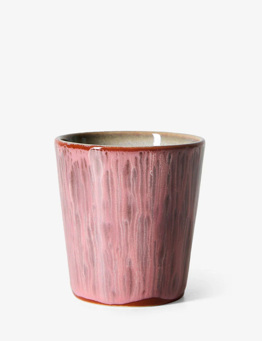 HKLIVING - 70s ceramics: Coffee Mugs, Rhubarb